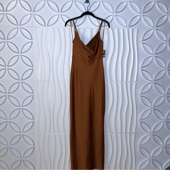 taylor satin maxi dress Taylor Satin Backless Maxi Dress - Black